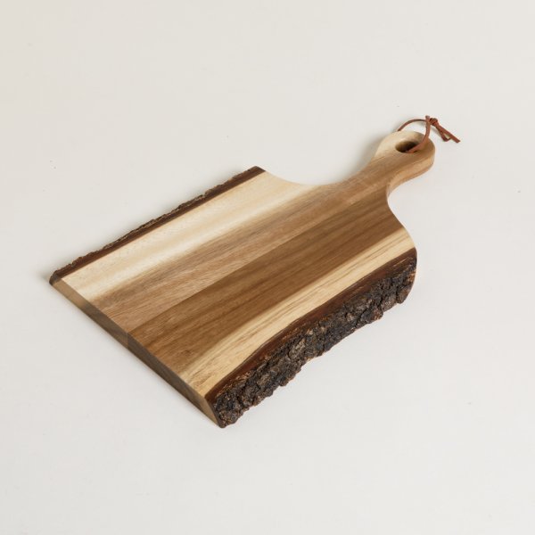 TABLA DE ACACIA CON CORTEZA MISHKA 38X21CM