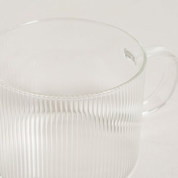 MUG DE BOROSILICATO NET RAYADO 300 ML VASSA