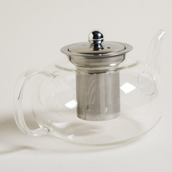 TETERA DE VIDRIO CON INFUSOR Y TAPA DE ACERO 1000 ML MISH