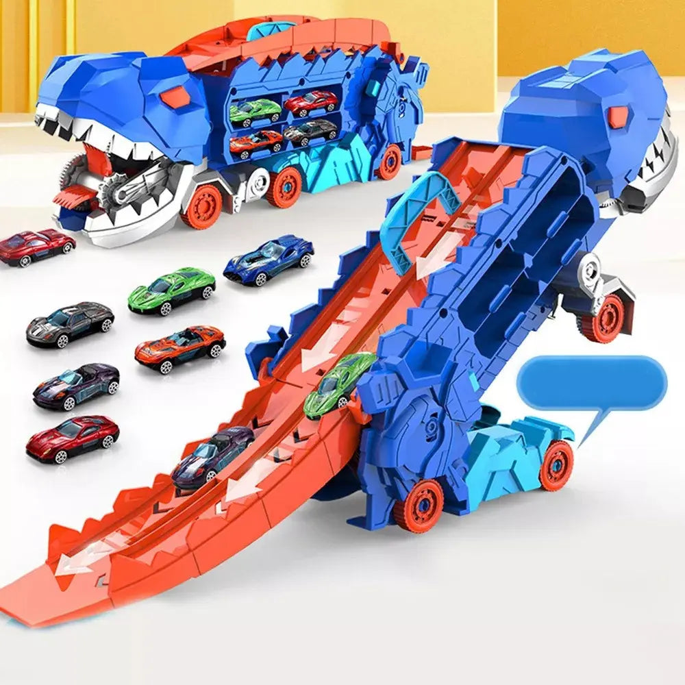 PISTA HOTWHEELS CITY SUPER REMOLQUE DE T-REX