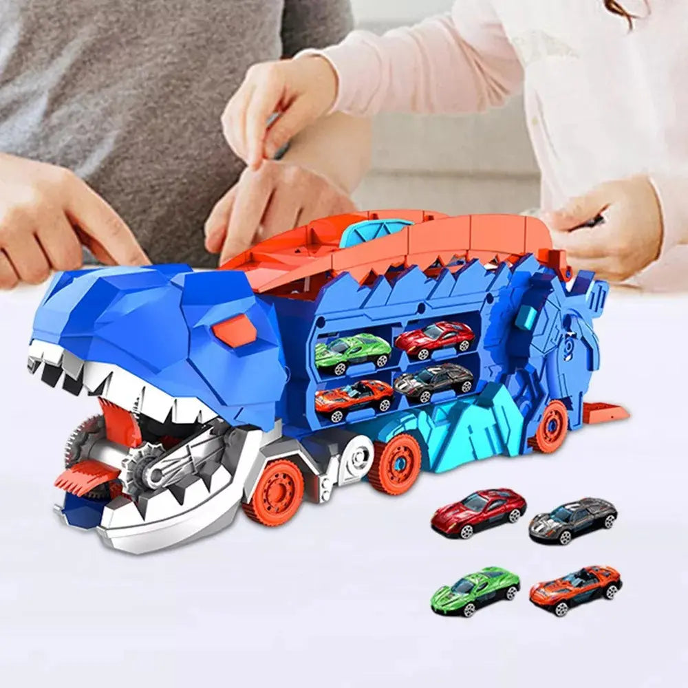 PISTA HOTWHEELS CITY SUPER REMOLQUE DE T-REX