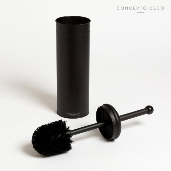 ESCOBILLA NEGRO SATINADO REDONDO 36CM CONCEPTO