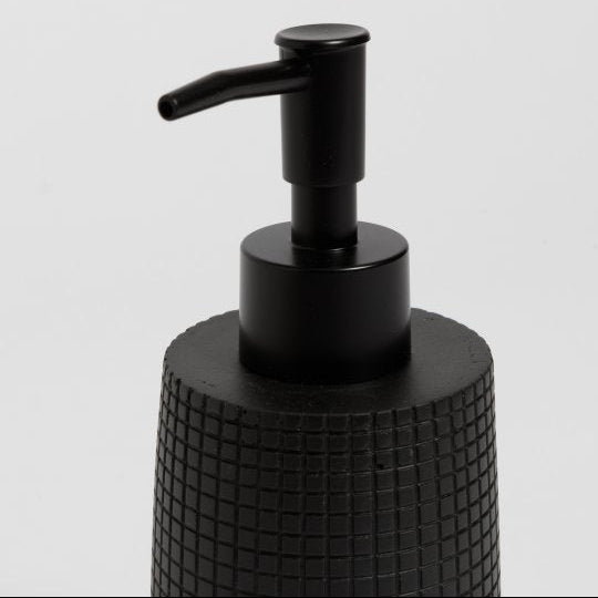 DISPENSER VENECITA RESINA 18CM NEGRO CONCEPTO