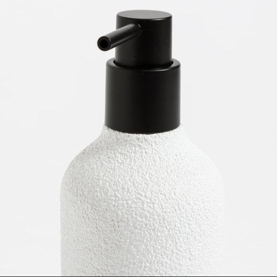 DISPENSER SIMIL PIEDRA SILUETA 20CM BLANCO CONCEPTO