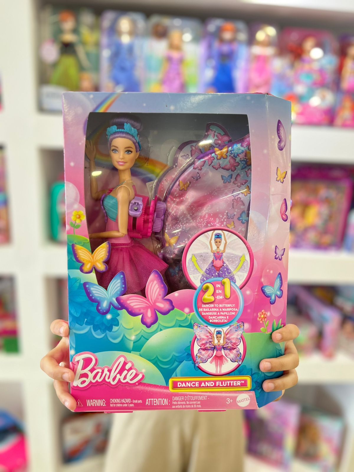 MUñECA BAILARINA MARIPOSA 2EN1 BARBIE MATTEL