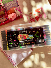 MARCADORES CON GLITTER TALBOT X36