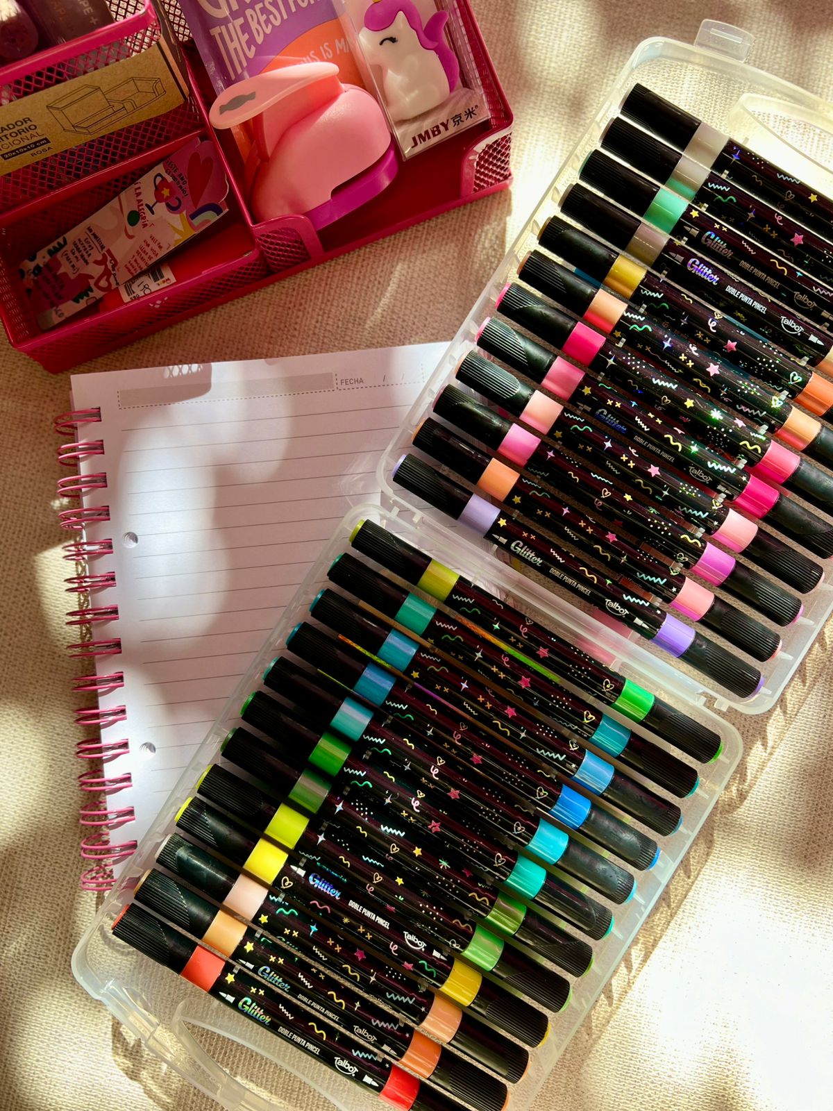 MARCADORES CON GLITTER TALBOT X24