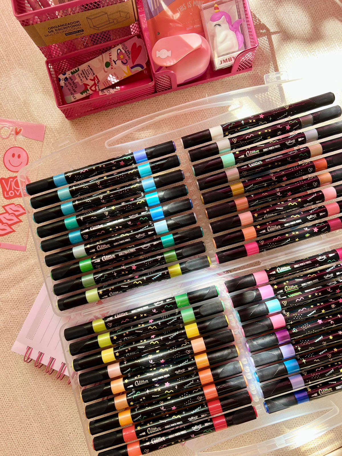MARCADORES CON GLITTER TALBOT X36