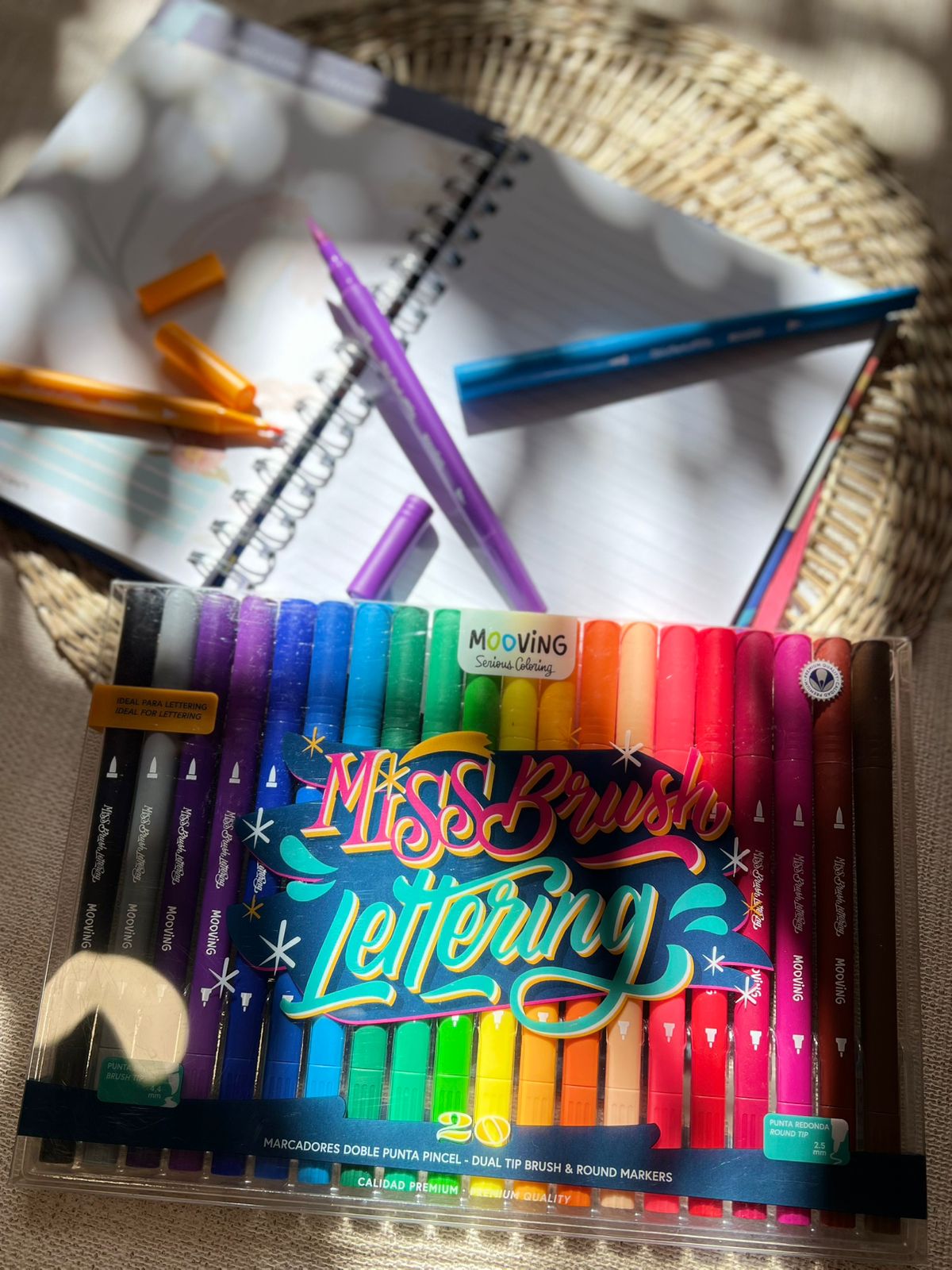 MARCADORES MISS BRUSH LETTERING MOOVING X20
