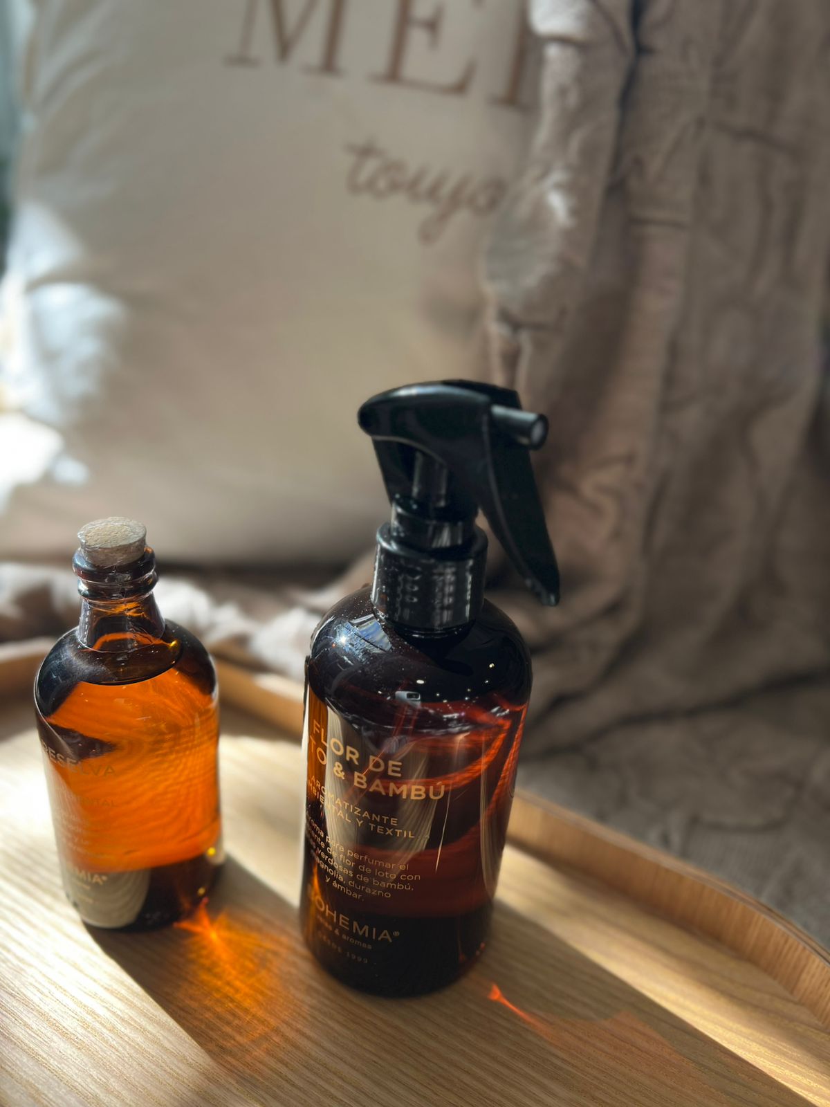 AROMATIZANTE NATURAL 250CC FLOR DE LOTO Y BAMBU