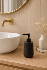 DISPENSER VENECITA RESINA 18CM NEGRO CONCEPTO