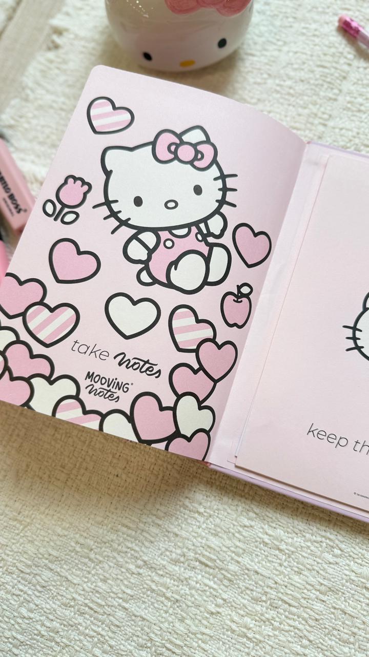 CUADERNO NOTES A5 MOOVING HELLO KITTY
