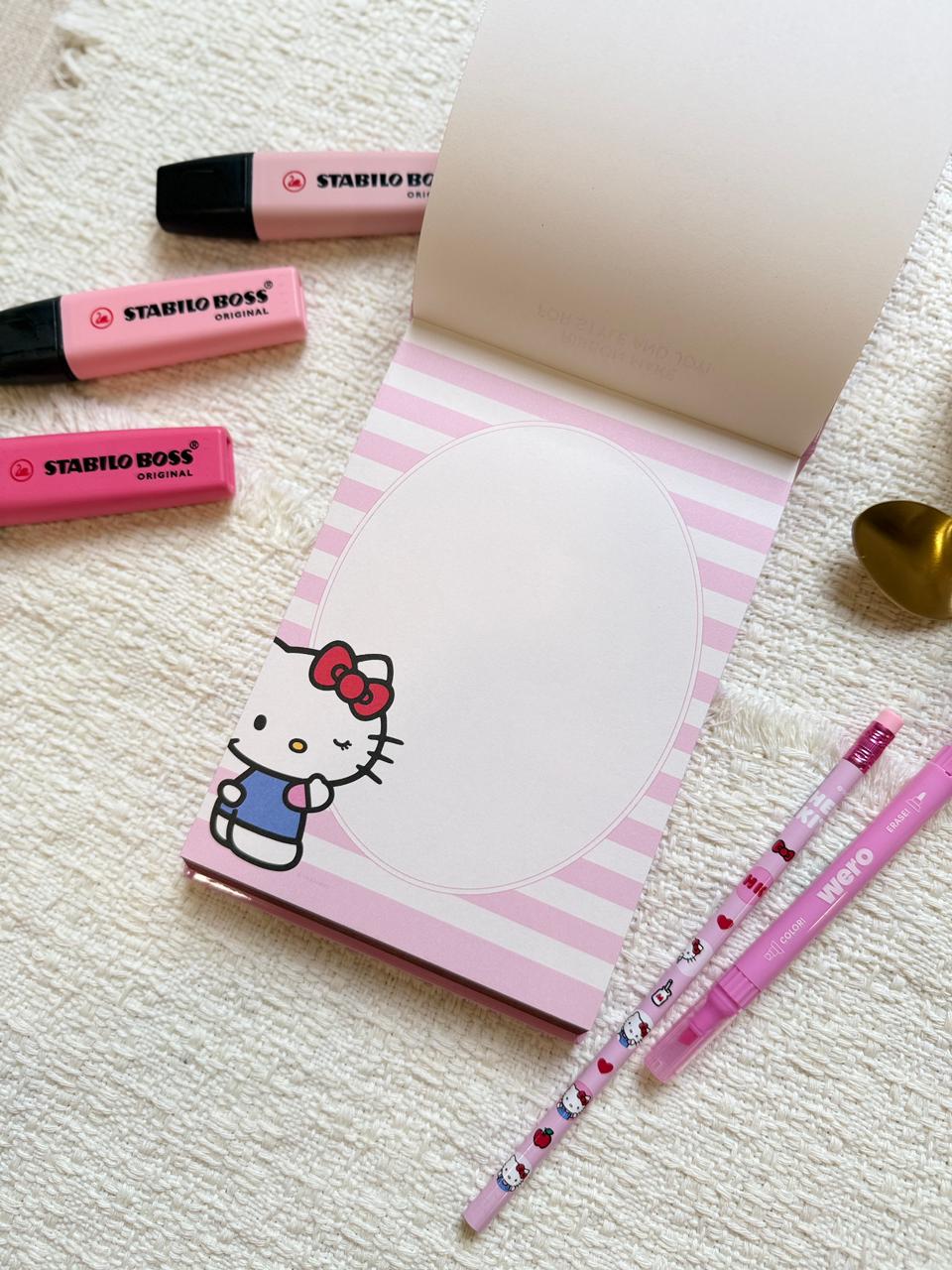 BLOCK DE NOTAS MOOVING HELLO KITTY