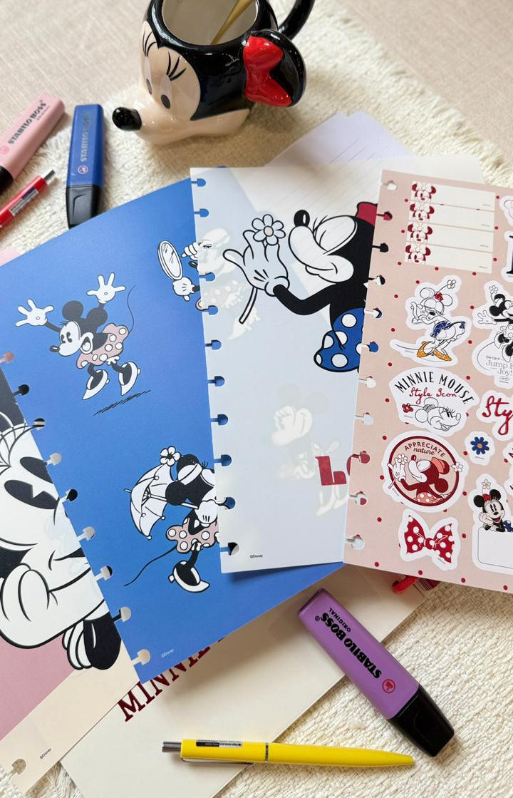 CUADERNO CON DISCOS MOOVING LOOP MINNIE MOUSE
