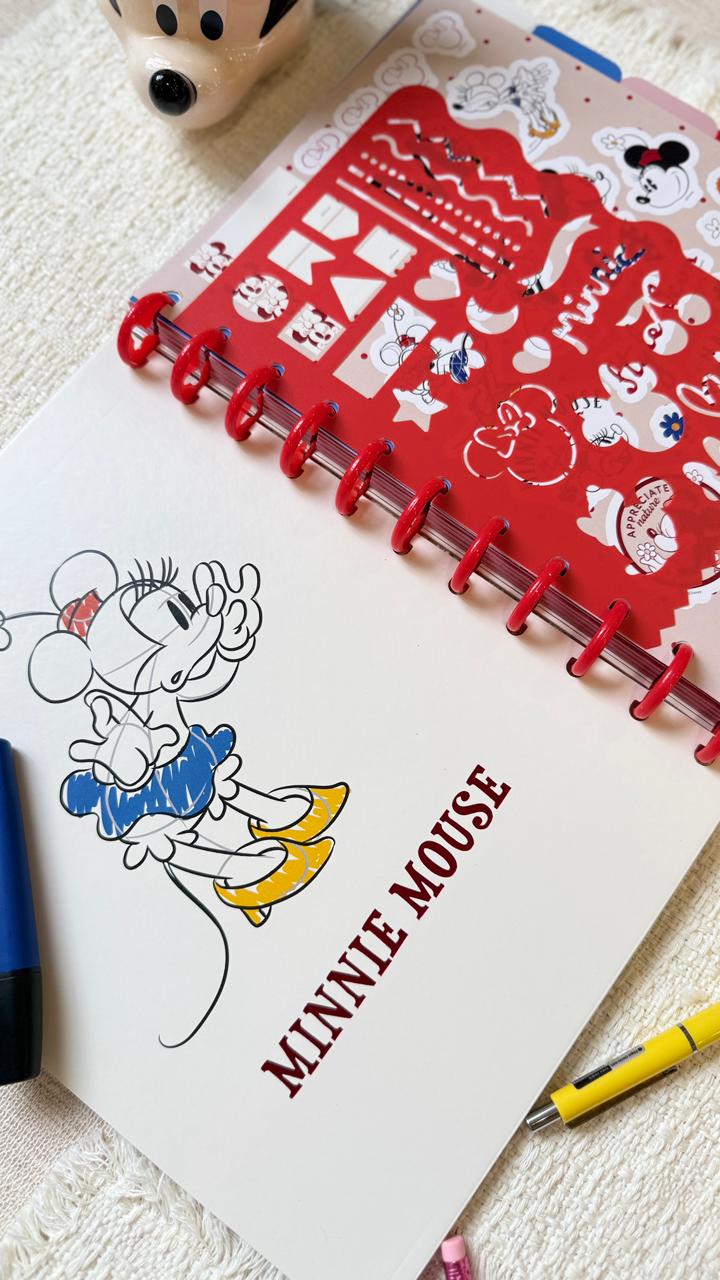 CUADERNO CON DISCOS MOOVING LOOP MINNIE MOUSE