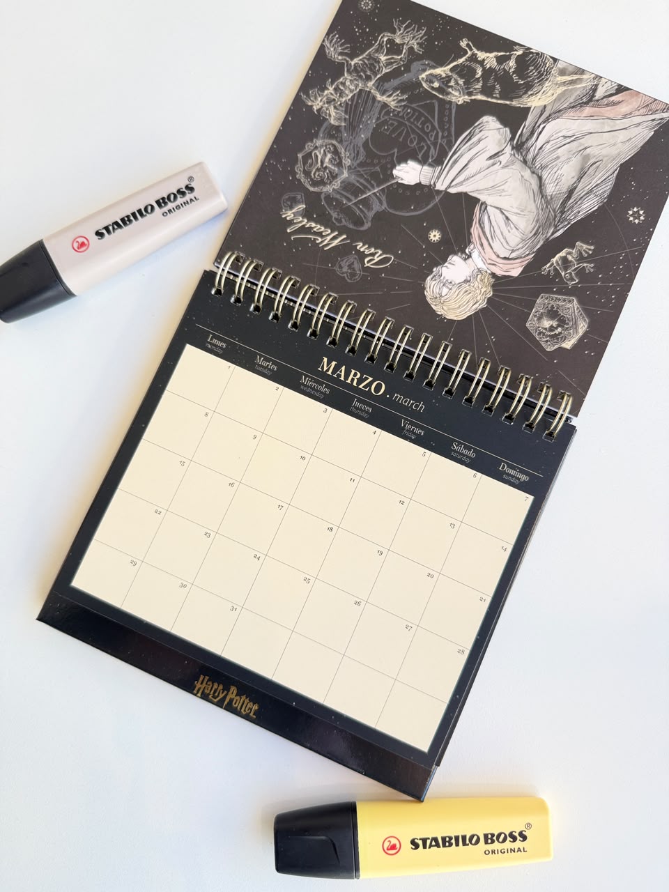CALENDARIO DE ESCRITORIO 2027 HARRY POTTER MOOVING