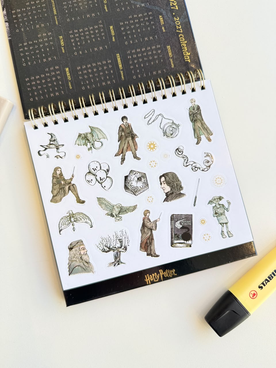 CALENDARIO DE ESCRITORIO 2027 HARRY POTTER MOOVING