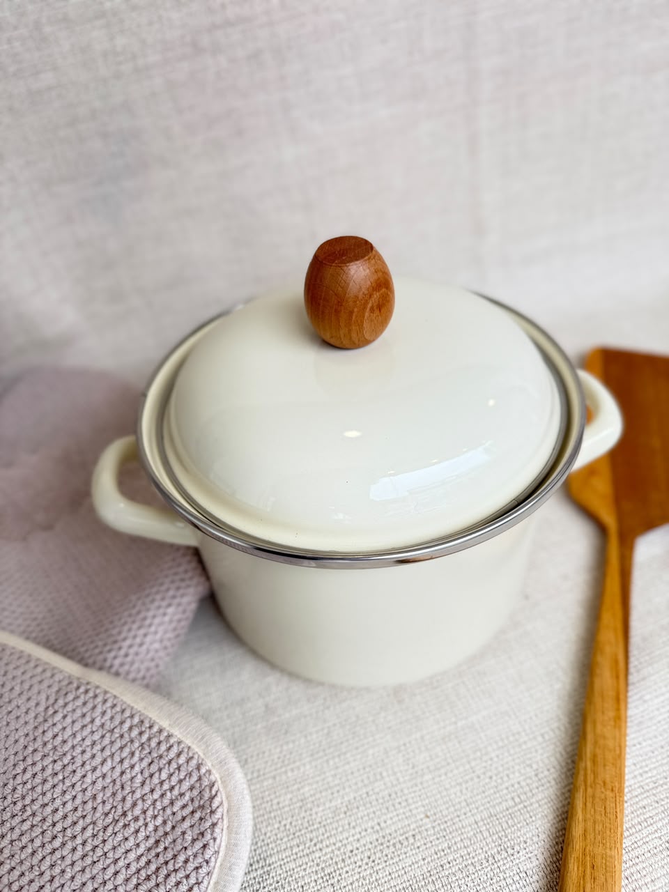 CACEROLA KONYA ENLOZADA CREMA MISHKA