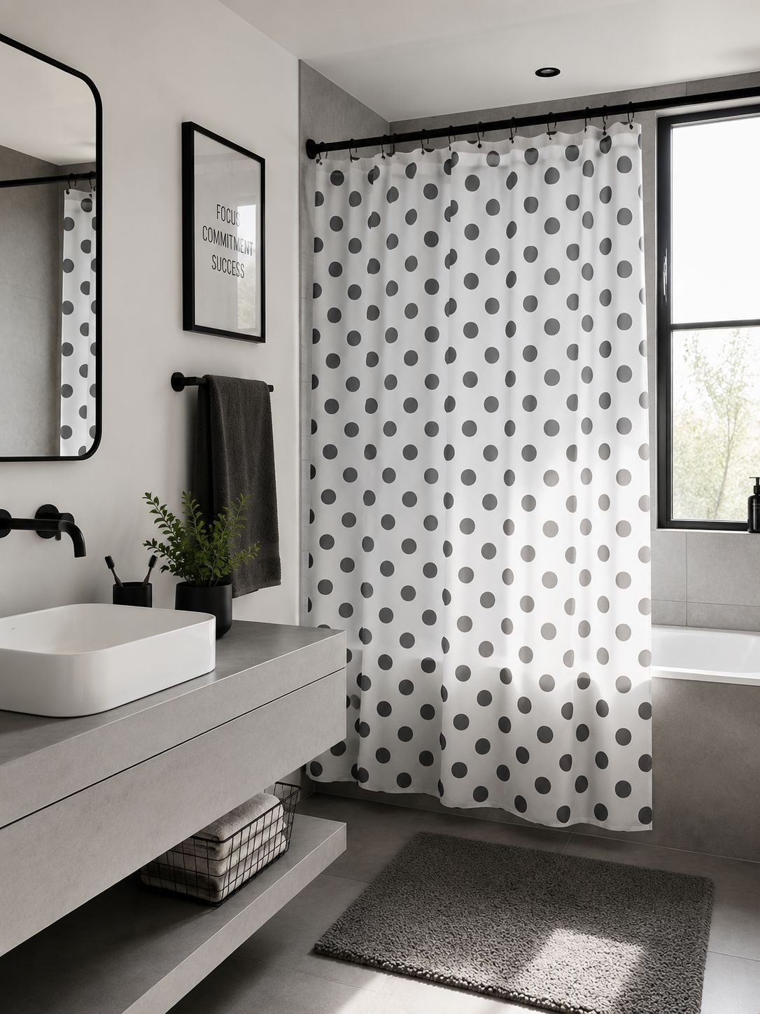 CORTINA GRIS 180X180CM CONCEPTO