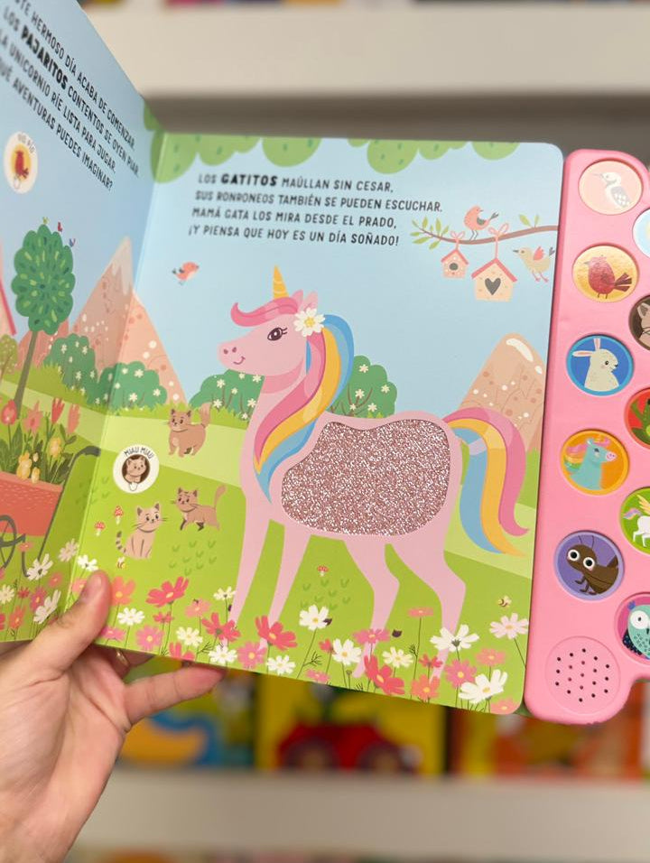 LIBRO UNICORNIOS SONIDOS Y TEXTURAS GUADAL